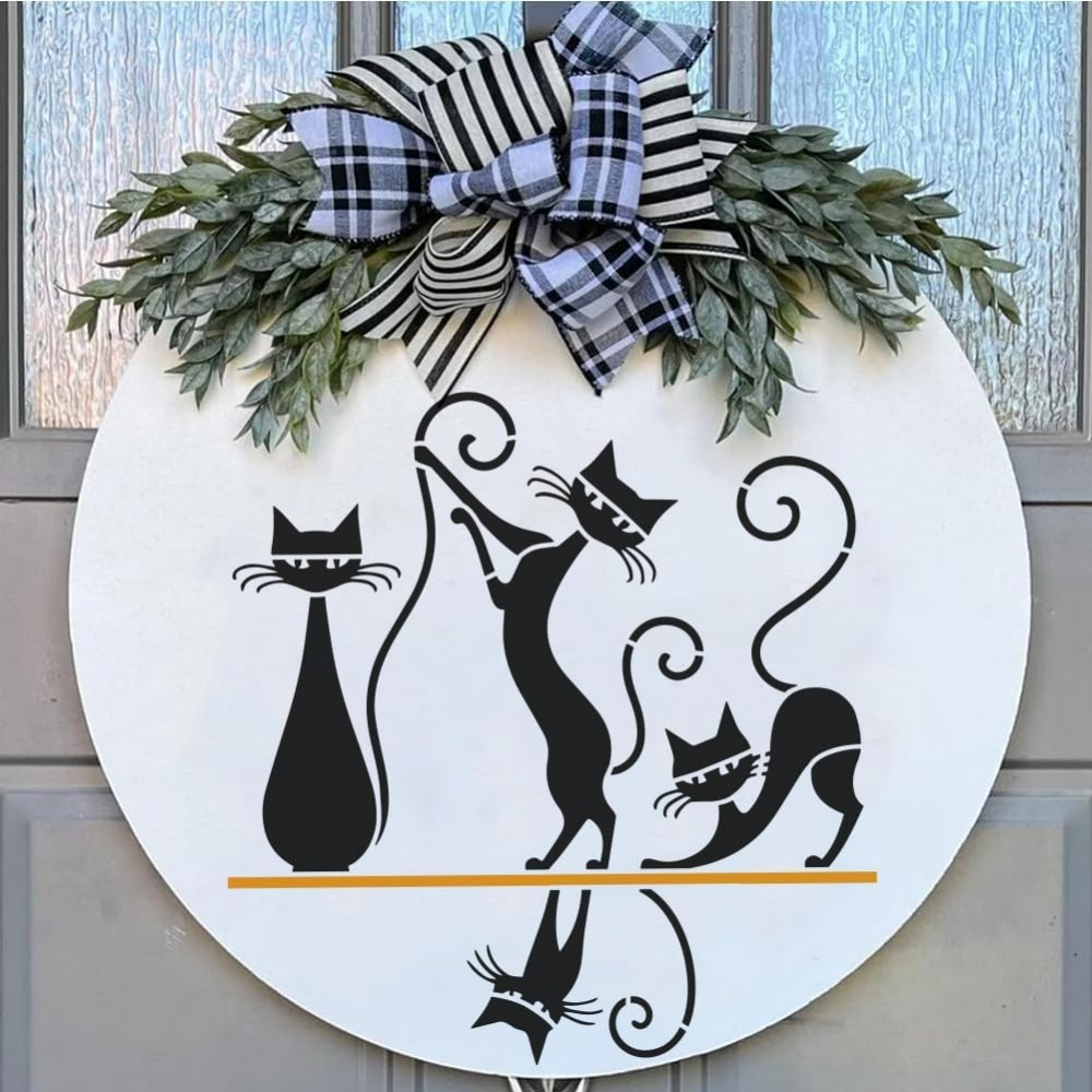 Geometric Cat Pattern Painting - Photography Geometry ulasan dan harga